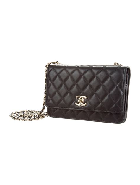 chanel wallet on chain with front pocket|Chanel wallet on chain trendy.